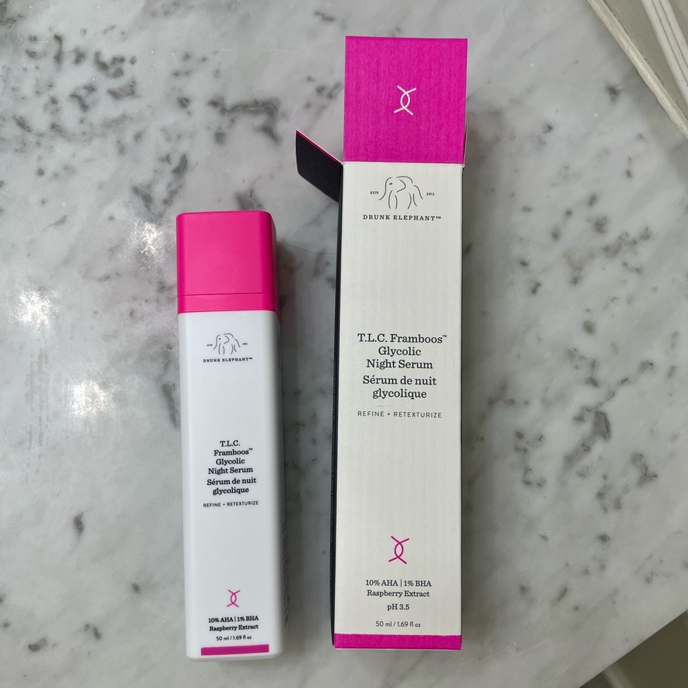 Drunk Elephant T.L.C. Framboos Glycolic Resurfacing Night Serum
